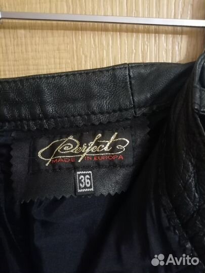 Брюки кожанные. Италия. р. 38-40