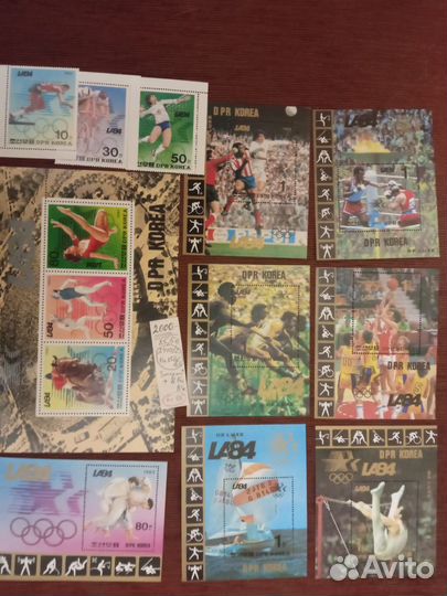 Спорт. Иностранные марки чистые