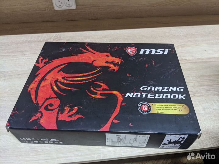 Ноутбук MSI. I5 7300/8GB/GTX 1050