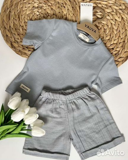 На жаркое лето из муслина для стильных мальчиков