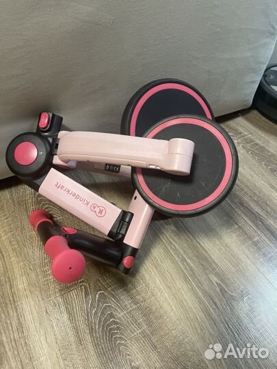 Велосипед беговел 3 в 1 kinderkraft 4trike розовый