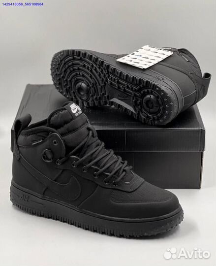 Кроссовки Nike Air Force 1 Duckboot (с мехом) (Арт.73375)