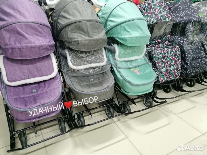Новые санки-коляска Nika, Galaxy (в наличии)