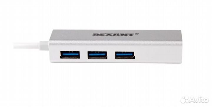 Разветвитель USB 3.1 Type-C на 3 порта USB + Lan