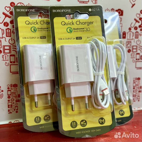 Быстрая зарядное устройство 3A 18W Type-C t8