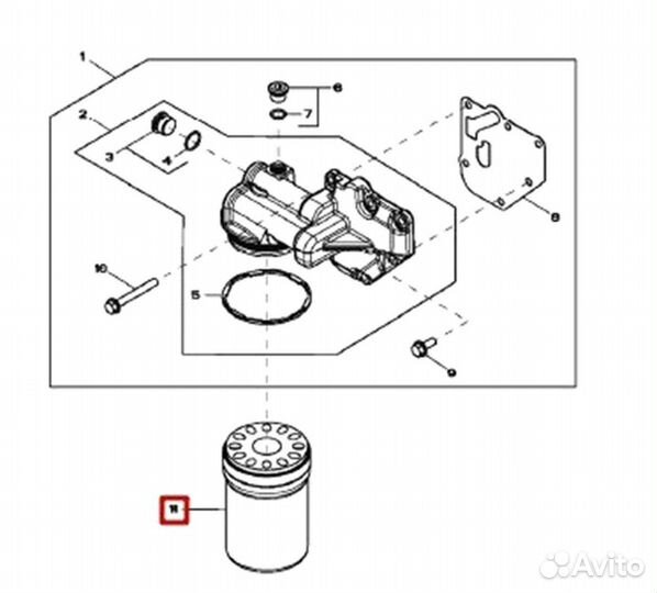 Фильтр масляный John Deere