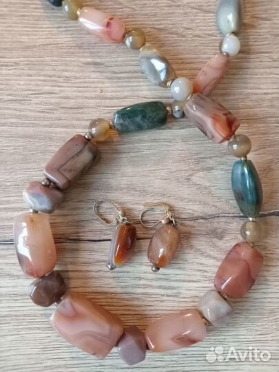 Бусы из натуральных камней СССР, винтаж