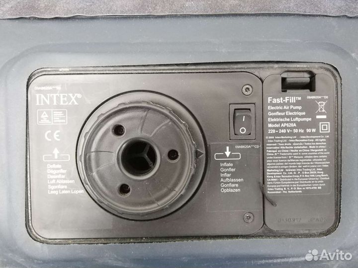 Надувной матрас intex с насосом
