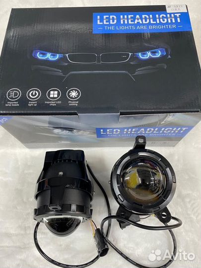 Туманки bi-led Газель Next Premium белый свет