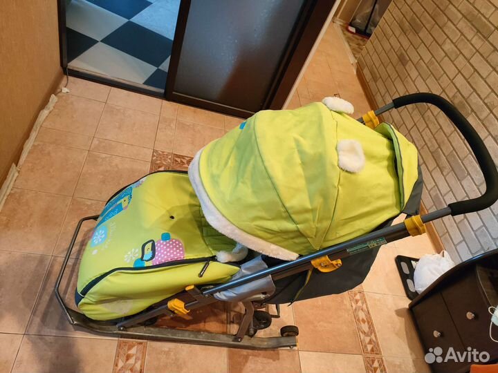 Детские санки коляска ника