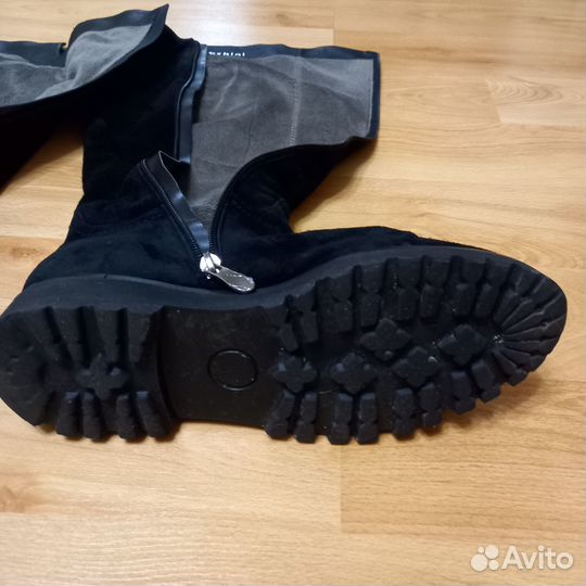 Сапоги зимние из натуральной замши