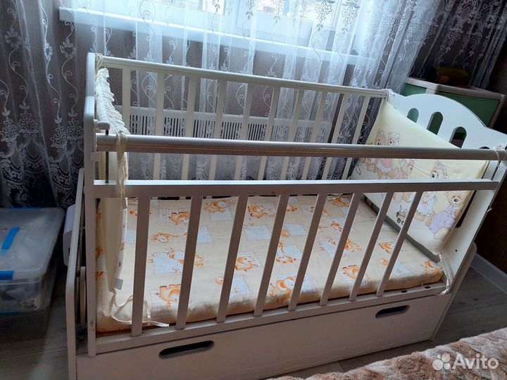 Детская кровать для новорожденных бу