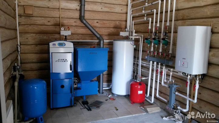 Монтаж отопления, водоснабжения в частных домах