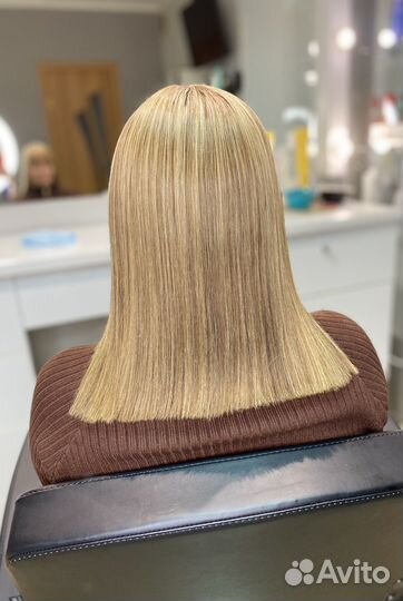 Кератиновое выпрямление волос