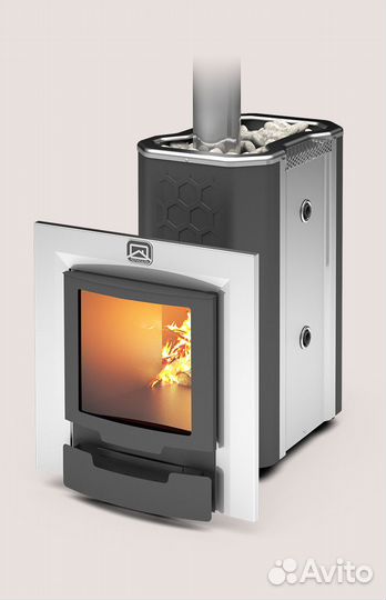 Печь для бани Сибирь-20 лрк Панорама (2.0) Теплода
