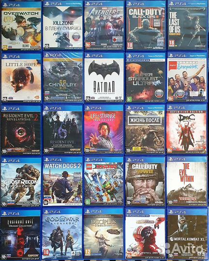 Игры для приставок PS4