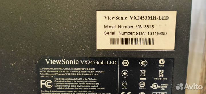 Монитор Viewsonic 24