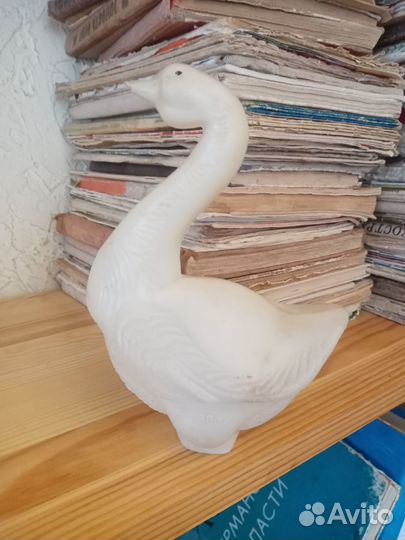 Гусь СССР пластмассовый, дутыш СССР. Советская игр