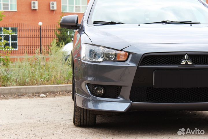 Накладки на бампер Mitsubishi Lancer X (07-10) RA