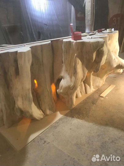 Пень тополь