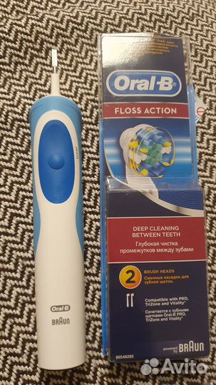 Электрическая зубная щетка braun oral b и насадка