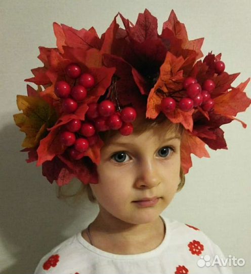 Ободок/венок из осенних листьев