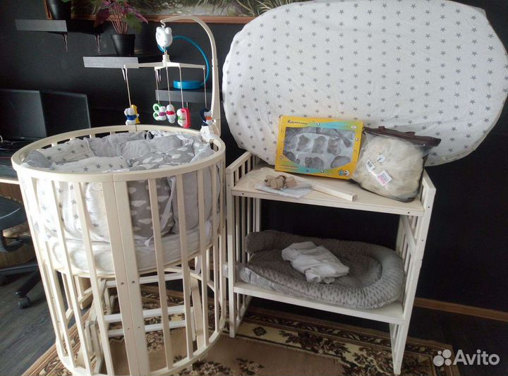 Кровать круг/овал с матрасами