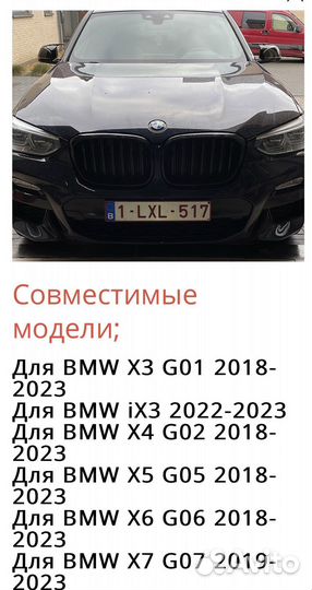 Накладки на зеркала для bmw (бмв) x3, x5, x6, x7