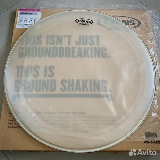 Пластики Evans 22, Remo 24 и демпфер на 20