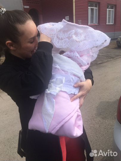 Конверт на выписку для девочки весна