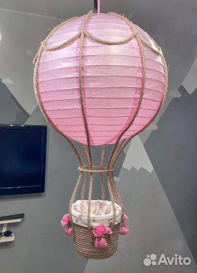 Воздушный шар с корзиной