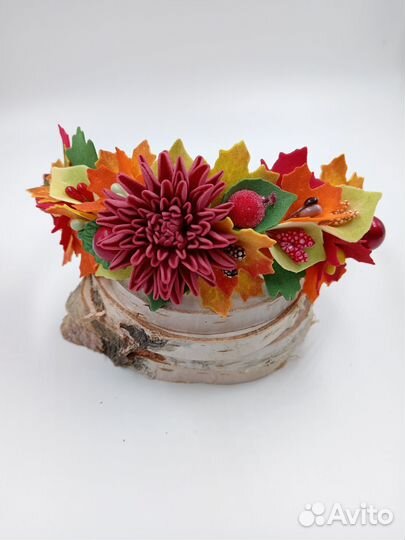 Ободок для волос осенний