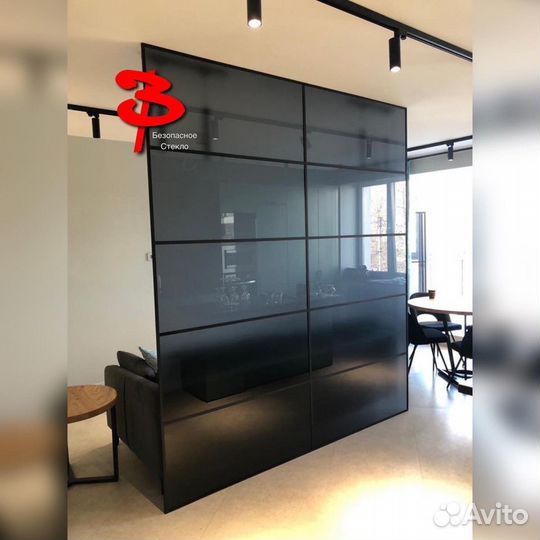 Перегородки из закаленного стекла 8-24мм