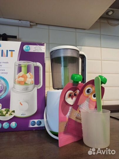 Пароварка блендер philips avent 2 в 1