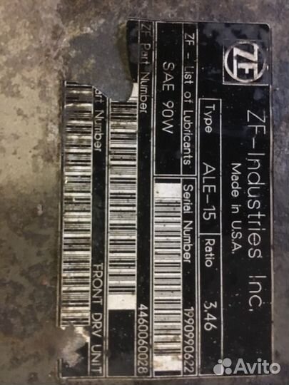 Редуктор переднего моста 3.46 для мерседес ML w163