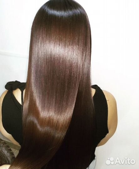 Кератиновое выпрямление волос
