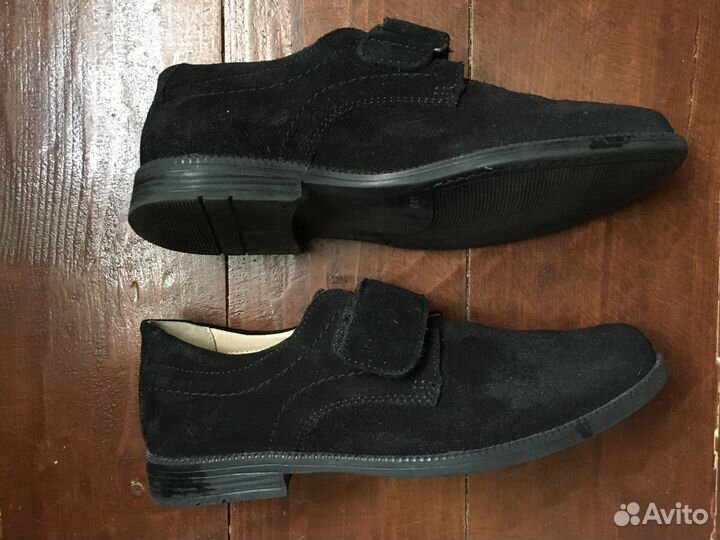 Туфли для мальчика, натуральная замша, размер 35
