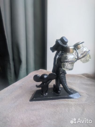 Набор для специй крокодил Гена и Чебурашка, СССР