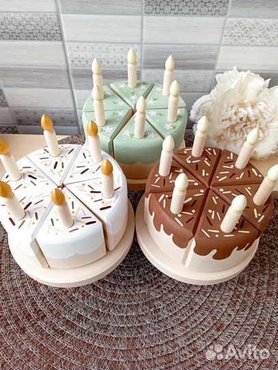 Игровая посуда ручной работы деревянная