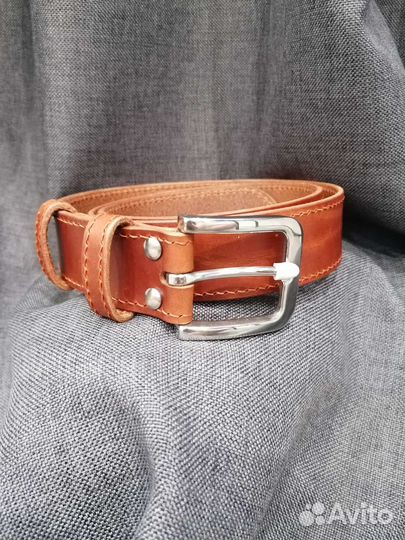 Ремень мужской кожаный
