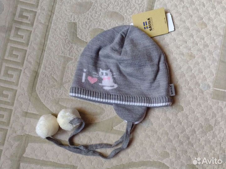 Новая зимняя серая шапка 53 Satila девочки