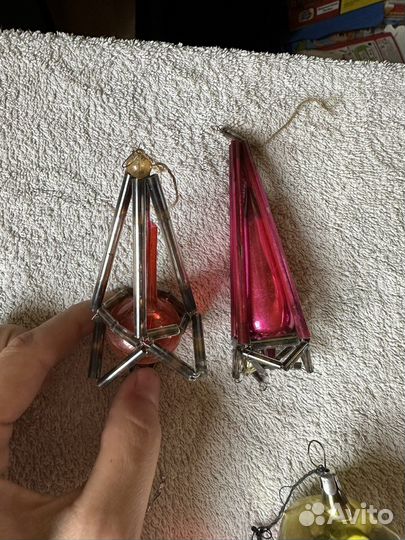 Елочные игрушки стеклянные СССР