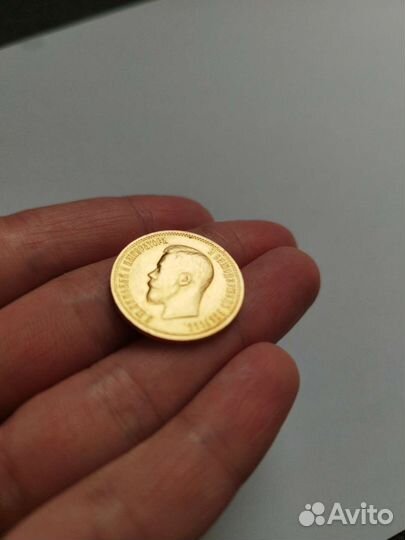 Золотая монета 10 р Николая II