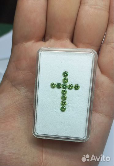 Демантоид гранат 2,64 карат 14 шт