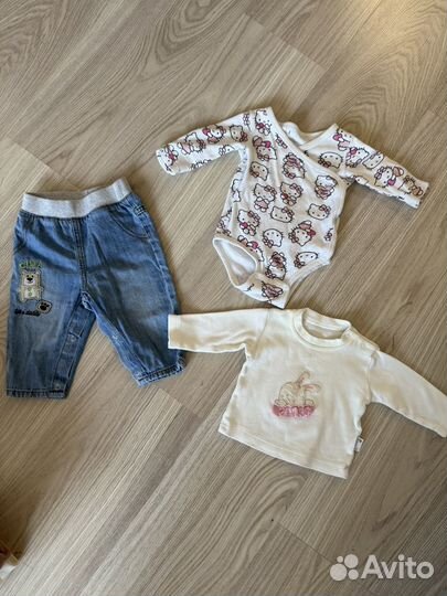 Вещи пакетом для девочки 62 68 74