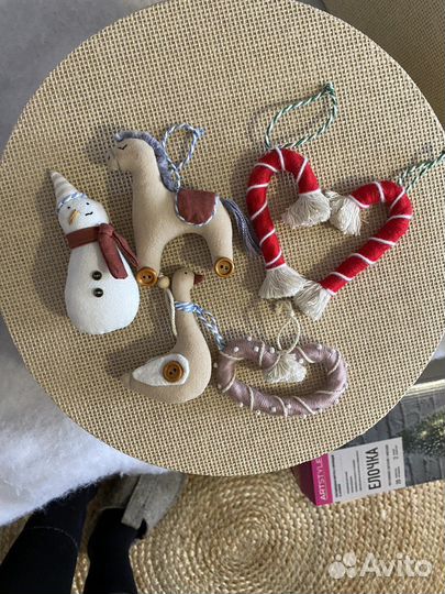 Елочные игрушки в стиле Maileg ручная работа