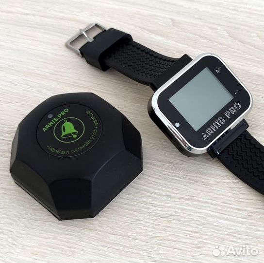 Кнопка вызова официанта модель Бургер с часами