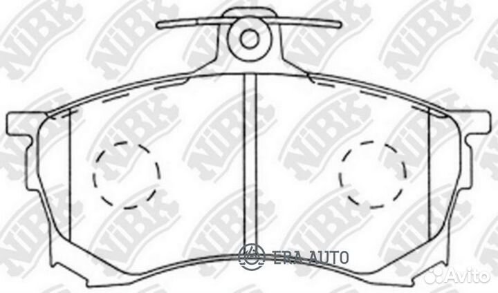 Nibk PN3102 Колодки тормозные дисковые mitsubishi