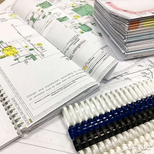 Печать чертежей, проектной документации А0+