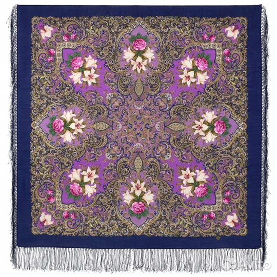 Шерстяной Павловопосадский платок